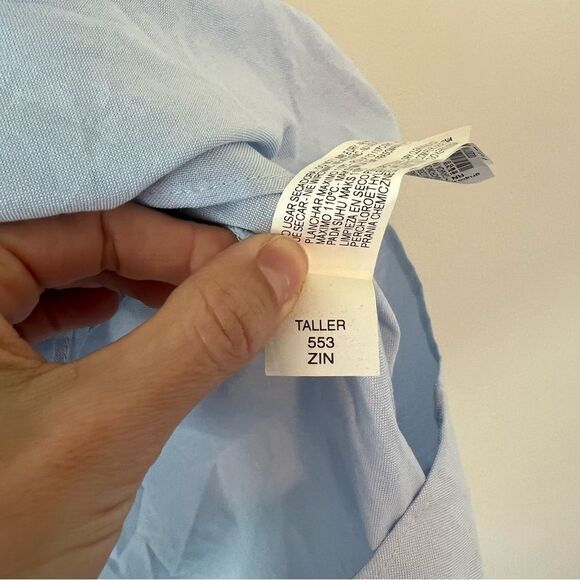 Zara Sky Blue Poplin Dress with Buckle Belt NEW Size Small Blogger Favorite - Picture 13 of 14